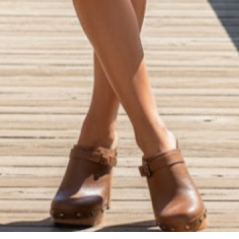 CALL IT SPRING brown studded clogs size 6.5 - Picture 2 of 12